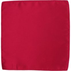 Elegancka, Czerwona Poszetka Męska (Jednokolorowa) - 25x25 cm - Alties POSZALTS0136. Czerwone poszetki męskie Alties, z materiału, eleganckie. Za 16,90 zł.