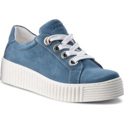 Półbuty LASOCKI - WI23-PIETRA-14 Jeansowy. Niebieskie półbuty damskie na koturnie Lasocki, z jeansu. Za 149,99 zł.