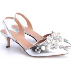 Twin-Set Sandały. Baleriny damskie Twin Set, bez wzorów, ze skóry, bez obcasa. Za 299,00 zł.
