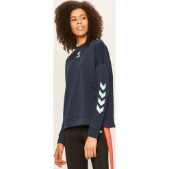 Hummel - Bluza. Pomarańczowe bluzy damskie Hummel, s, z nadrukiem, z bawełny, bez rękawów, bez kaptura. Za 219,90 zł.
