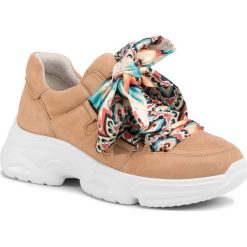 Sneakersy GABOR - 43.472.12 Caramel. Pomarańczowe półbuty damskie Gabor, na co dzień, bez wzorów, ze skóry, bez obcasa, na płaskiej podeszwie, bez zapięcia. Za 579,00 zł.
