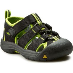 Sandały KEEN - Newport H2 1009922 Black/Lime Green. Czarne sandały chłopięce Keen, z gumy, bez zapięcia. W wyprzedaży za 139,00 zł.