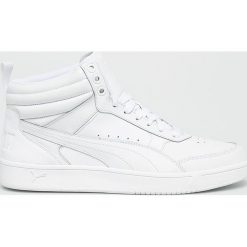 Puma - Buty. Białe buty sportowe męskie Puma, ze skóry, na sznurówki. W wyprzedaży za 219,90 zł.