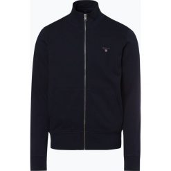 Gant - Męska bluza rozpinana, niebieski. Niebieskie bluzy męskie GANT, m, bez wzorów, z bawełny, bez kołnierzyka, bez rękawów, bez kaptura. Za 449,95 zł.