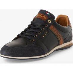 Pantofola d`Oro - Męskie tenisówki ze skóry, niebieski. Niebieskie trampki męskie Pantofola d`Oro, bez wzorów, ze skóry, bez zapięcia. Za 449,95 zł.