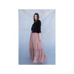 Szyfonowa spódnica maxi. Czarne spódniczki damskie Yoka, xs, w paski, z szyfonu, maxi. Za 289,00 zł.