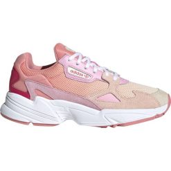 Adidas Originals Falcon Tenisówki Różowy Beżowy. Różowe trampki i tenisówki damskie adidas Originals, bez wzorów, ze skóry, bez zapięcia. Za 404,95 zł.