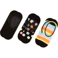 Skarpety Stopki Unisex HAPPY SOCKS - BDO18-9300 Czarny Kolorowy. Czarne skarpetki damskie Happy Socks, bez wzorów, z elastanu. Za 69,90 zł.