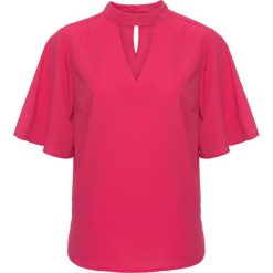 Tunika bonprix różowy hibiskus. Różowe tuniki damskie bonprix, bez wzorów, z dekoltem w serek, z krótkim rękawem. Za 54,99 zł.