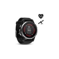 Zegarek Sportowy Gps Fenix 5S Hr. Czarne zegarki męskie marki Garmin. Za 2199,00 zł.