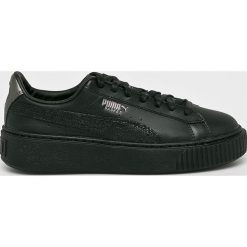 Puma - Buty Basket Platform Euphoria Metal. Czarne buty sportowe damskie Puma, bez wzorów, ze skóry, sportowe. W wyprzedaży za 369,90 zł.