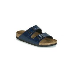 Klapki Birkenstock ARIZONA. Niebieskie klapki damskie Birkenstock, bez wzorów, bez obcasa. Za 230,30 zł.