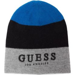 Czapka GUESS - M94Z58 Z2HJ0 S861. Czarne czapki męskie Guess, na zimę, z aplikacjami, z wełny. W wyprzedaży za 99,00 zł.