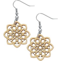 Eydl Wood Jewelry Mandala Kolczyki brązowy. Pomarańczowe kolczyki damskie marki eydl Wood Jewelry. Za 62,90 zł.