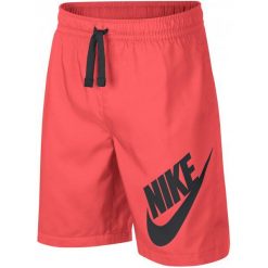 Nike Szorty Chłopięce B Nsw Short W Hot Punch Black Xl. Czarne spodenki chłopięce Nike, z materiału, sportowe. Za 105,00 zł.
