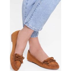 Camelowe Mokasyny Capitalize. Brązowe półbuty damskie Inny. Za 59,99 zł.