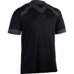 Koszulka do rugby R100 męska. Czarne koszulki męskie OFFLOAD, s, bez wzorów, z poliesteru, bez kołnierzyka, bez rękawów. Za 44,99 zł.