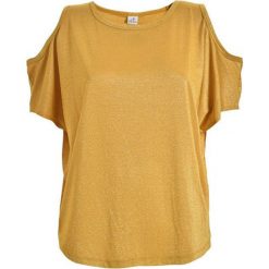 Deha Ladies T-shirt zimne ramię Top-D73050 Curcuma Żółty (rozmiar M). Żółte topy damskie Deha, s, bez wzorów, bez kołnierzyka. W wyprzedaży za 140,00 zł.