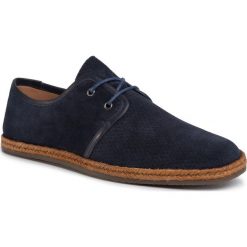 Espadryle GINO ROSSI - MI08-C729-736-01 Navy. Niebieskie espadryle męskie Gino Rossi, na co dzień, bez wzorów, ze skóry, bez zapięcia. W wyprzedaży za 179,99 zł.