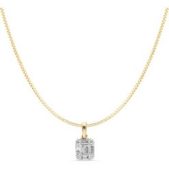W.KRUK Złoty Wisiorek - złoto 585, Brylant 0,08ct,diament 0,24ct - ZPA/WB+342. Żółte zawieszki damskie W.KRUK, z brylantem, złote. Za 4990,00 zł.