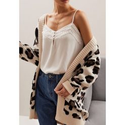 Biały Kardigan Let's Do It. Białe swetry damskie Renee, s, bez wzorów. Za 149,99 zł.