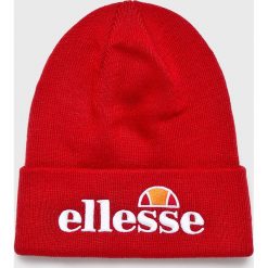 Ellesse - Czapka. Czerwone czapki męskie marki Ellesse, na zimę, bez wzorów, z dzianiny. W wyprzedaży za 89,90 zł.