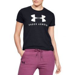 Under Armour Graphic Sportstyle Classic Crew 1346844-002. Czarne t-shirty damskie Under Armour, s, bez wzorów, z poliesteru, bez kołnierzyka. W wyprzedaży za 69,99 zł.