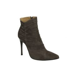 Low boots Kati BOTKI 1275. Szare botki damskie marki Kati, bez obcasa, bez zapięcia. Za 199,99 zł.