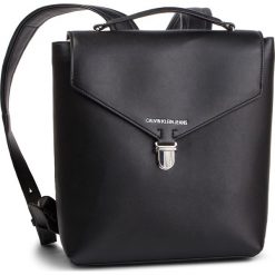 Plecak CALVIN KLEIN JEANS - Sculpted Flap BP 30 V-Flap K60K605242 001. Czarne plecaki damskie Calvin Klein Jeans, bez wzorów, z jeansu. Za 649,00 zł.