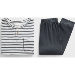 Mango Kids - Piżama dziecięca Tommi 110-164 cm. Zielone piżamy chłopięce Mango Kids, bez wzorów, z bawełny, bez rękawów. Za 79,90 zł.
