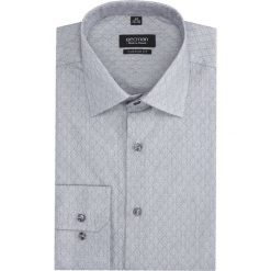 Koszula versone 2751 długi rękaw custom fit szary. Szare koszule męskie Recman, m, bez wzorów, bez kołnierzyka, z długim rękawem. Za 99,99 zł.
