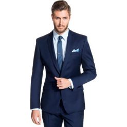 Marynarka MARCUS 1 GGGE100010. Niebieskie marynarki męskie Giacomo Conti, m, bez wzorów, z wełny, eleganckie. Za 979,00 zł.