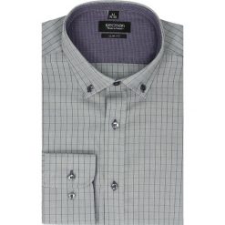 Koszula bexley 2479 długi rękaw slim fit szary. Szare koszule męskie Recman, m, bez wzorów, z bawełny, klasyczne, z klasycznym kołnierzykiem, z długim rękawem. Za 69,99 zł.