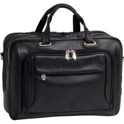 Torba MCKLEIN West Loop 15.6 cali Czarny. Czarne torby męskie skórzane Mcklein, w paski, z tkaniny, biznesowe, na ramię, duże. Za 1154,99 zł.