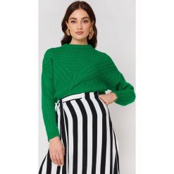 Swetry damskie: MANGO Sweter oversize – Green