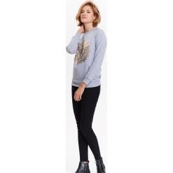 Bluzy damskie: BLUZA NIEROZPINANA DAMSKA Z NADRUKIEM