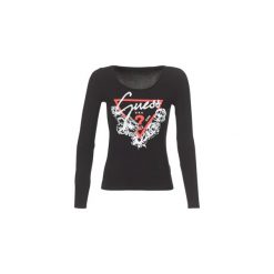 T-shirty z długim rękawem Guess GRETAN. Czarne t-shirty damskie Guess, l, z aplikacjami. Za 159,00 zł.