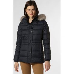 Tommy Hilfiger - Płaszcz puchowy damski, niebieski. Niebieskie płaszcze damskie xs, z puchu. Za 899,95 zł.