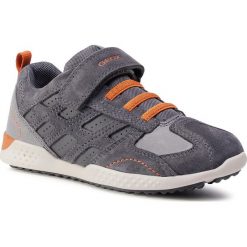 Sneakersy GEOX - J Snake.2 B. A J94ABA 022CL C0365 S Grey/Dk Orange. Szare trampki chłopięce Geox, bez wzorów, ze skóry, na rzepy. Za 309,00 zł.