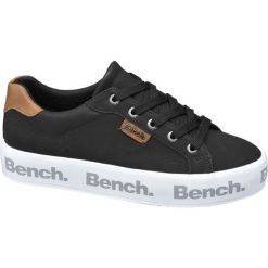 Sneakersy damskie Bench czarne. Czarne sneakersy damskie Bench, z gumy. Za 99,90 zł.