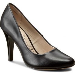 Półbuty JENNY FAIRY - W17SS530-1 Czarny. Czarne creepersy damskie Jenny Fairy, z materiału, na obcasie. Za 89,99 zł.