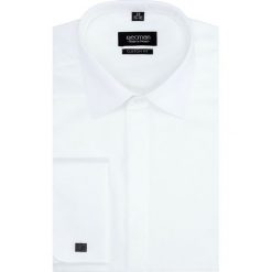 Koszula versone 2622 na spinki custom fit ecru. Szare koszule męskie Recman, m, bez wzorów, bez kołnierzyka, bez rękawów. Za 169,00 zł.
