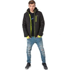 Kurtki sportowe męskie: ELBRUS Męska Kurtka Miller Black/Yellow Green r. M