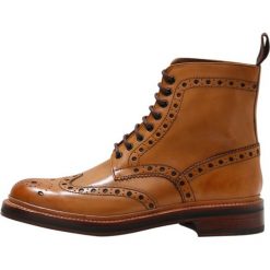 Buty zimowe męskie: Grenson FRED Botki sznurowane tan calf