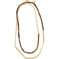 Naszyjniki damskie: Naszyjnik „Tiger’s Eye” – dł. 85 cm