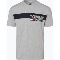 Tommy Jeans - T-shirt męski, szary. Szare t-shirty męskie Tommy Jeans, m, z napisami, z jeansu, bez kołnierzyka. Za 139,95 zł.