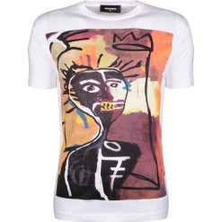 Dsquared2 T-shirt. T-shirty męskie Dsquared2, bez wzorów, z tkaniny, z okrągłym kołnierzem. Za 399,00 zł.
