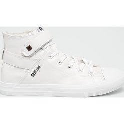 Big Star - Trampki. Białe trampki męskie marki BIG STAR, z materiału, na sznurówki. W wyprzedaży za 89,90 zł.