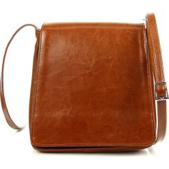 Torebka damska skórzana listonoszka camel DAN-A T366 - camel. Brązowe listonoszki damskie ze skóry. Za 179,99 zł.