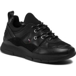 Sneakersy TOMMY HILFIGER - Sporty Chunky Sneaker FW0FW04294 Black BDS. Czarne półbuty damskie TOMMY HILFIGER, ze skóry. W wyprzedaży za 399,00 zł.